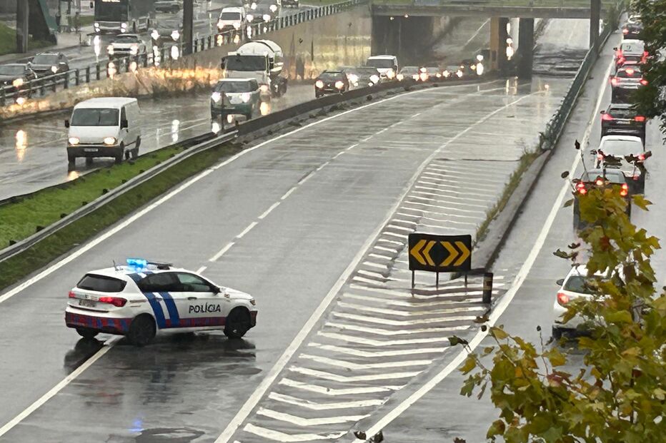 Túnel da avenida AEP cortado