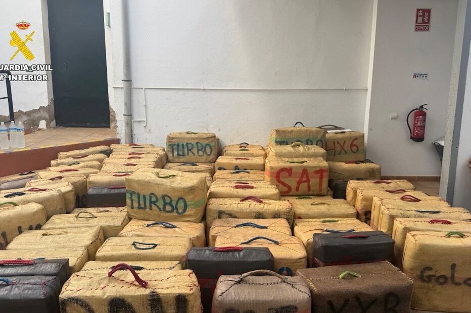 88 fardos de haxixe foram apreendidos em Huelva