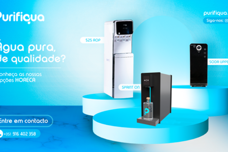 Purifiqua oferece água pura e de qualidade com opções HORECA