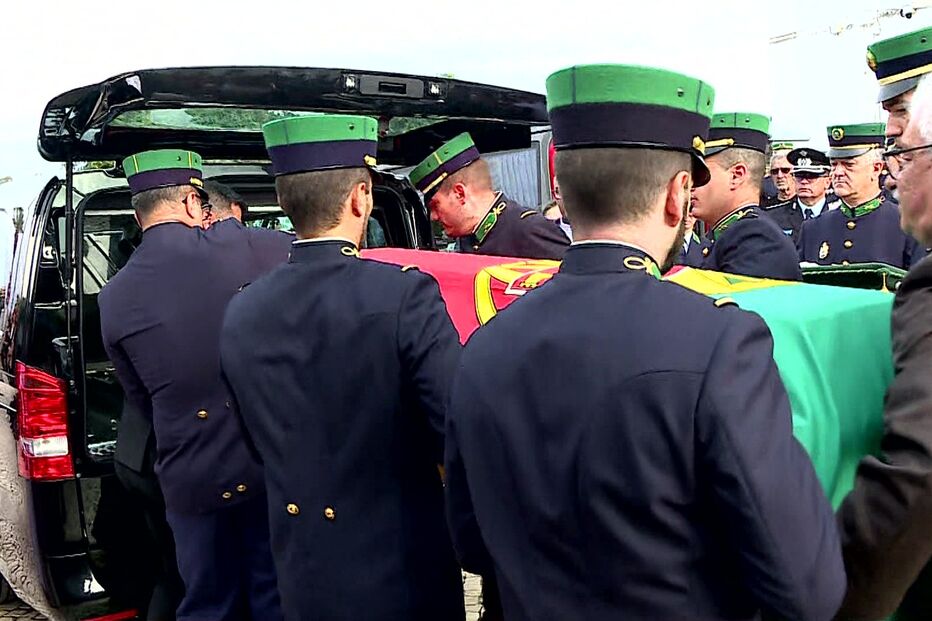 Última homenagem ao militar da GNR, Pedro Manata e Silva, que morreu no Guadiana