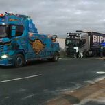 A1 cortada no sentido sul-norte após despiste de pesado