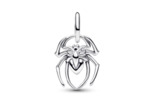 Um pendente de aranha em prata