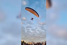 Praticante de asa delta embate em linhas de média tensão em Carregal do Sal