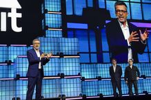 Carlos Moedas, presidente da Camâra Municipal de Lisboa, durante a sessão de abertura da Web Summit