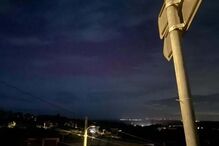 Aurora boreal na Figueira da Foz