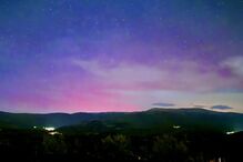 Aurora boreal em Espanha