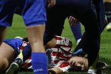 Andrea Medina, jogadora do Atlético de Madrid, sofreu traumatismo cranioencefálico num jogo contra a Juventus