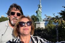 Dina Aguiar e Fernando Girão no Japão, após casamento secreto em Lisboa