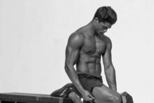 David Charvet e o filho praticam desporto juntos