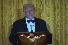 'O meu filho é fã do Cristiano Ronaldo': Trump agradece a CR7 por estar presente no jantar