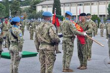 Cerimónia de entrega de estandarte em Tomar para missão na República Centro-Africana