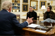 Cristiano Ronaldo com Georgina Rodríguez Donald Trump