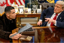 Cristiano Ronaldo com Donald Trump