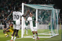 Sporting 1-0 Marinhense | De cabeça ... Francisco Trincão marca em casa