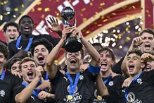 Jogadores da Seleção Nacional a celebrar a conquista do Mundial Sub-17