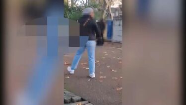 Bebeu lixívia e atirou-se de viaduto: Vídeo mostra momento após homem esfaquear ex-companheira