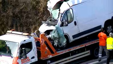 Distribuidor de jornais ferido após colisão entre carrinha com camião na A22