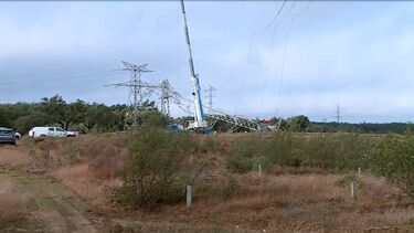 Poste de alta tensão cai em Nisa devido ao mau tempo  