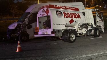Encarcerado após colisão com viatura de transporte de combustíveis em Braga