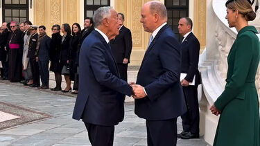 Marcelo Rebelo de Sousa recebido por Alberto e Charlene do Mónaco