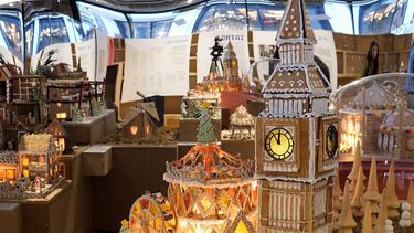 Cidade em gengibre ganha vida em Londres com recriação doce de monumentos icónicos   