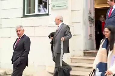 Luís Filipe Vieira à saída do Supremo Tribunal de Justiça  