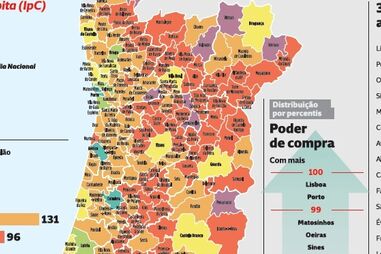 Regiões de Lisboa e Porto com mais poder de compra