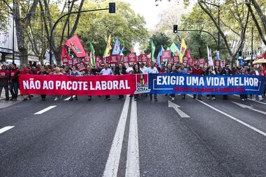 CGTP manifesta-se em Lisboa por melhores condições de trabalho