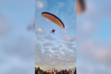 Praticante de paramotor embate em linhas de média tensão em Carregal do Sal