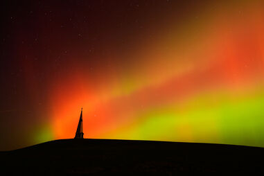 Aurora boreal no Kansas, EUA