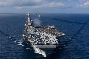 Porta-aviões 'USS Gerald R. Ford' entrou esta semana na área de responsabilidade do Comando Sul dos EUA, que inclui as Caraíbas