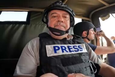 As primeiras imagens de Alfredo Leite em Gaza, o primeiro jornalista português em território palestiniano 