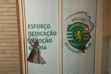 Núcleo do Sporting de Vila Nova de Famalicão vandalizado durante jogo de futsal