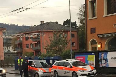 Polícia da Suíça tomou conta da ocorrência 