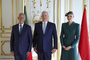 Marcelo Rebelo de Sousa visita os Príncipes do Mónaco no Palácio Real