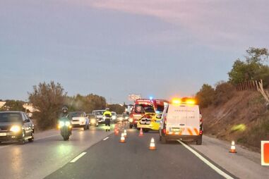 Um ferido ligeiro em despiste de carro em Albufeira
