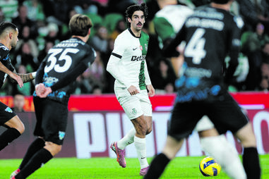 Trincão foi um dos principais agitadores do Sporting no jogo deste sábado