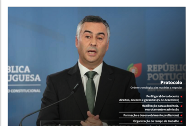 Ordem cronológica das matérias a negociar entre o Governo e os docentes