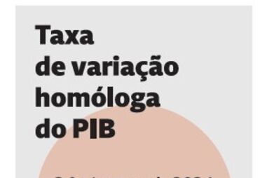 Taxa de variação homóloga do PIB
