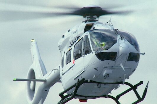 Heli estacionado na base de loulé