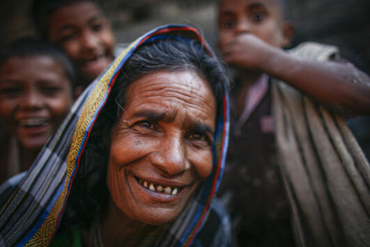 Mulher muçulmana numa aldeia dos arredores de Chittagong