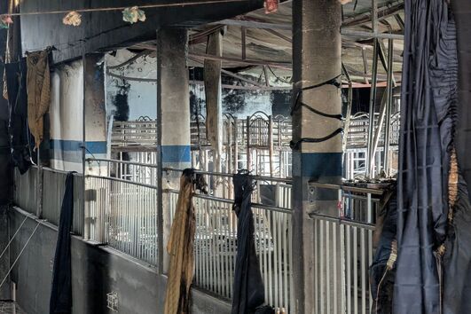 Incêndio destrói primeiro andar de Pavilhão Desportivo e Recreativo de Casal da Misarela em Coimbra