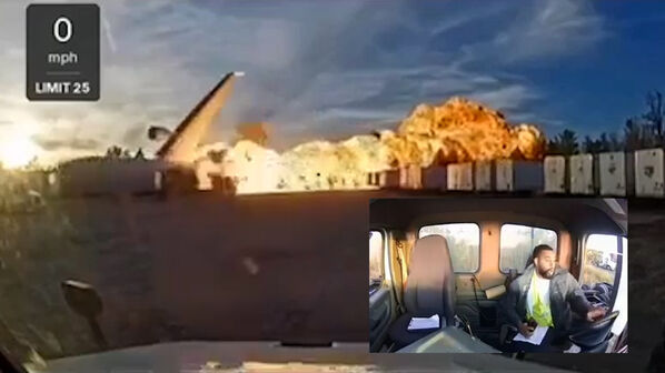 “Oh Meu Deus”: camionista capta momento em que avião de carga se despenha nos EUA