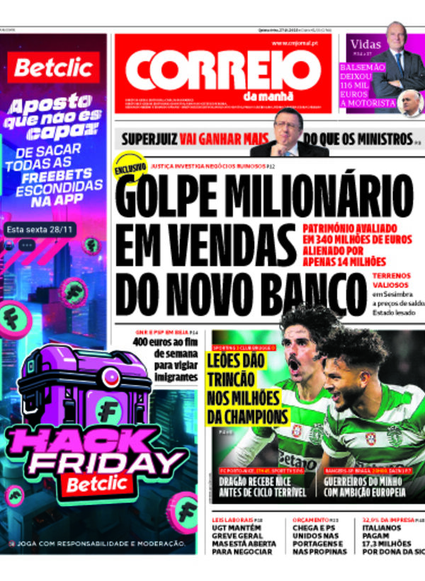 Capa do jornal