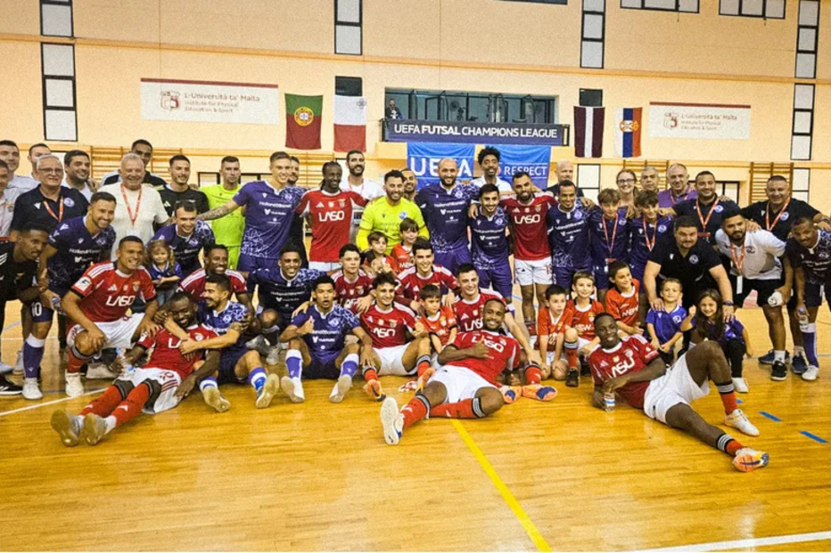 Benfica conclui Grupo 3 da Ronda Principal da Liga dos Campeões de futsal com pleno de triunfos e goleada ao Luxol St. Andrews em Malta