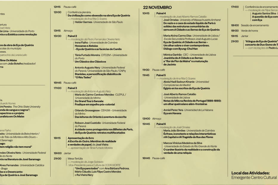 Congresso Internacional celebra 180 anos de Eça de Queirós em Marco de Canaveses.
