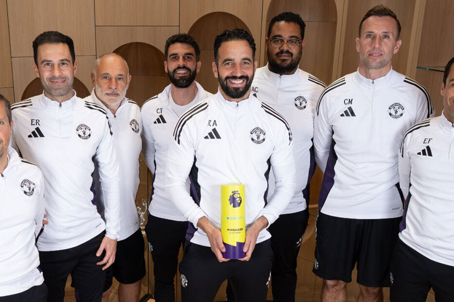 Ruben Amorim e a equipa técnica 