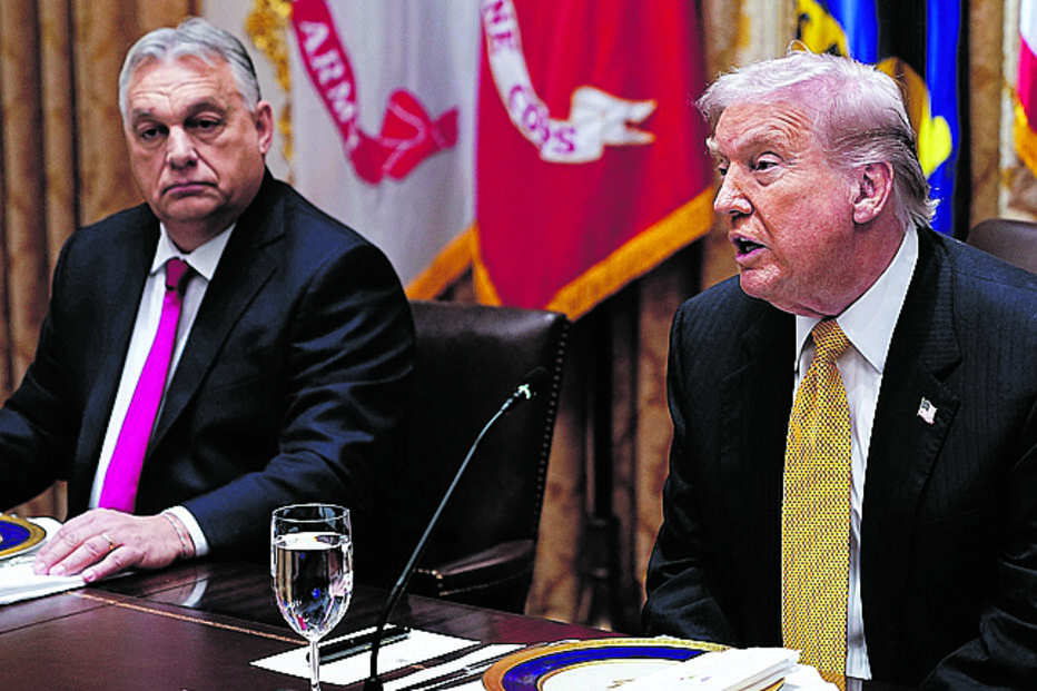 Viktor Orbán foi recebido por Donald Trump na Casa Branca 