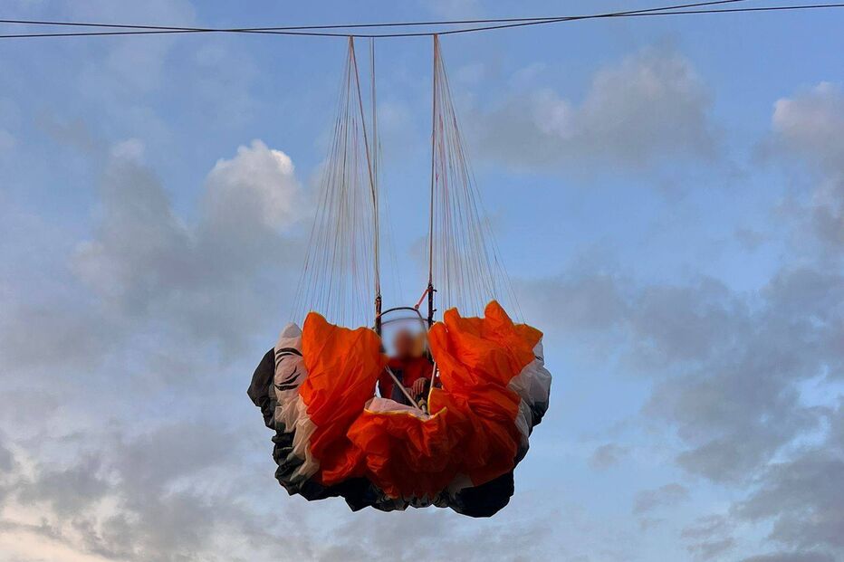 Praticante de asa delta embate em linhas de média tensão em Carregal do Sal