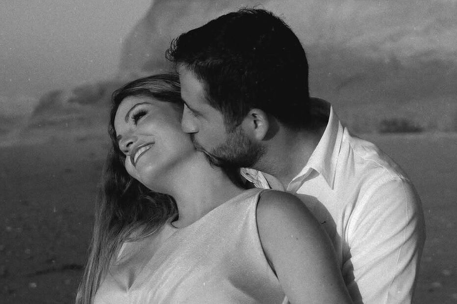 Sara Sousa Pinto e Jorge Rocha celebram a chegada do filho, Rodrigo.
